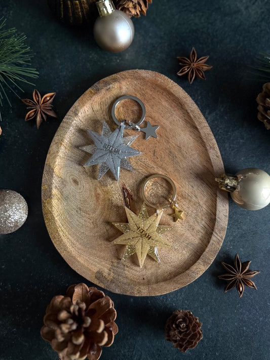 Médaille étoile festive