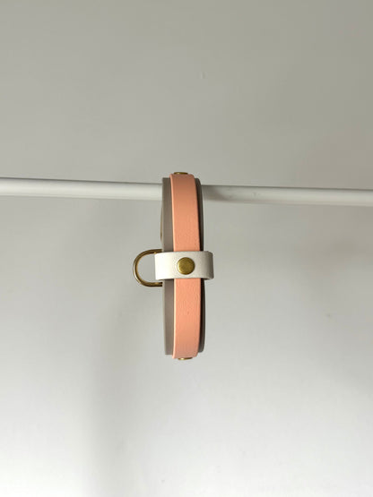 Collier double bande avec porte médaille  🎨