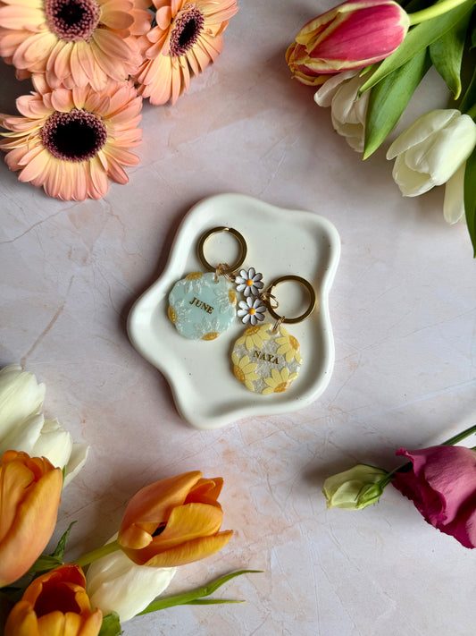 Médaille mandala fleuri