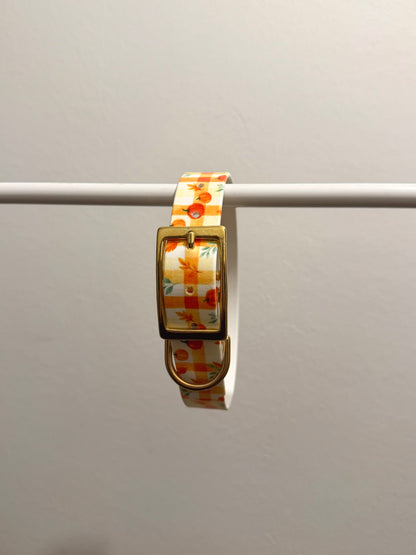 Collier vichy d’automne 38 à 46cm