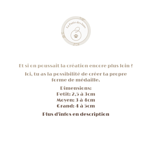 Crée ta propre forme de médaille