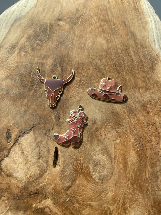 Charms western marron